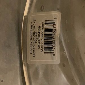 Santa chips and dip crystal